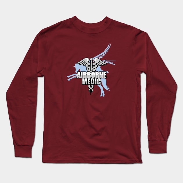 Airborne Medic Long Sleeve T-Shirt by Firemission45